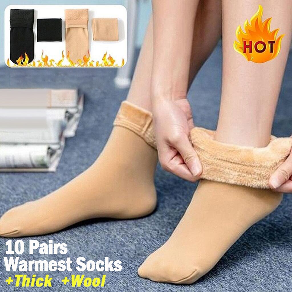 SAGACE 10 paire hiver chaussettes femme mâle épaissir thermique laine cachemire neige chaussettes sans couture bottes plancher dormir SocksA301010