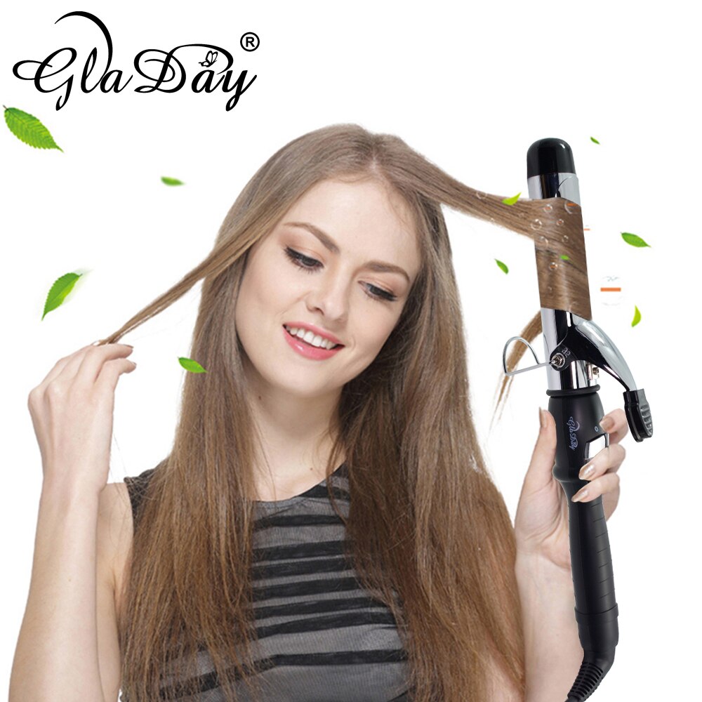 Baguette à friser professionnelle pour les cheveux, fer à friser électrique en rouleau