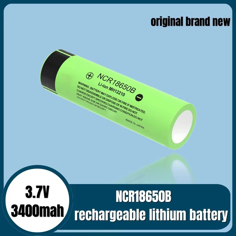 Original NCR18650B 3.7v 3400mAh 18650 Lithium Battery Real Capacity 4.2v Flashlight Energy Storage Battery