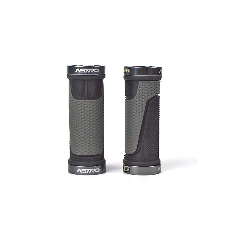 Punho para guidão de bicicleta, punho macio de borracha para bicicleta de montanha, acessórios de bike bzt041, 90mm: Titanium Gray