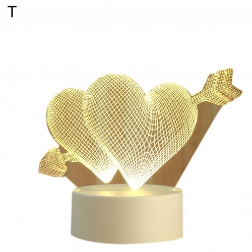 3D Cute Bear/Horse/Boat Acrylic LED Night Light Kids Bedroom Desk Lamp 3D LED Lamp Lamp Night Lights Novelty Lamp: T