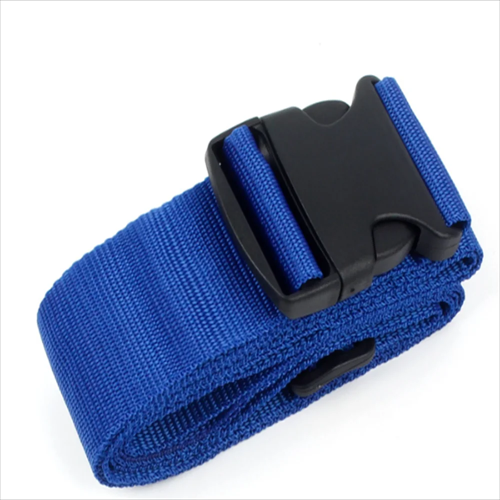Bagageveilige Riem Verstelbare Reisaccessoires Één Woord Koffer Gesp Riem Bagageband Reiskoffer Accessoires: Blauw