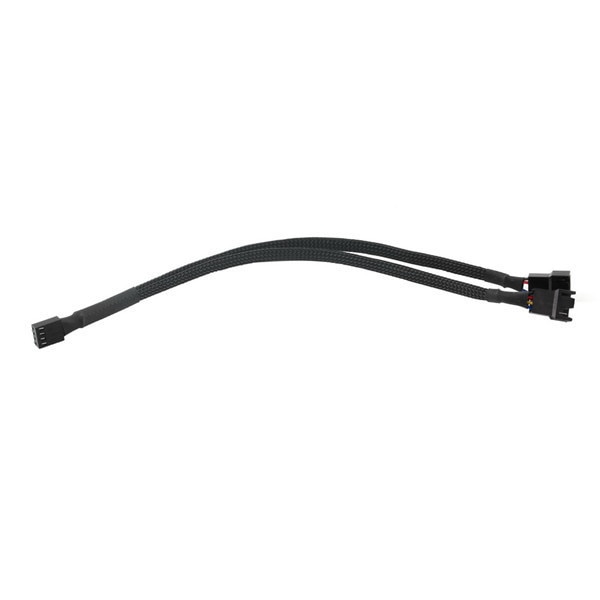 HIPERDEAL 1PC 4 Pin PWM Splitter Cable 4Pin PWM Female To 3/4 Pin PWM Adapter Cable For Computer CPU Case Fan Sleeved Adapter