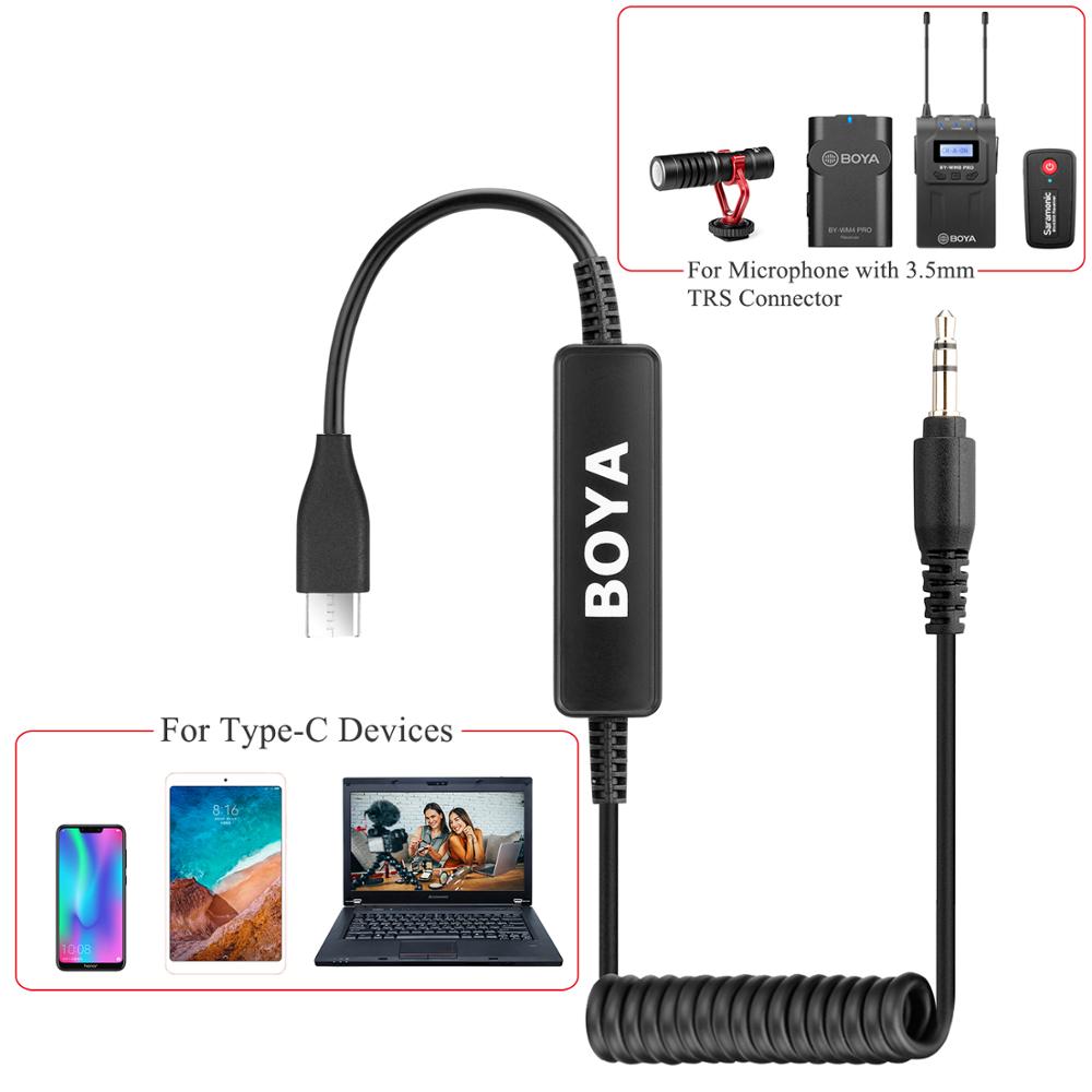 3.5mm TRS to Lightning Connector Audio Cable, BOYA Microphone Adapter for by-MM1, WM8 PRO, UM48C, UWMIC9, WM4 PRO Wireless Mic