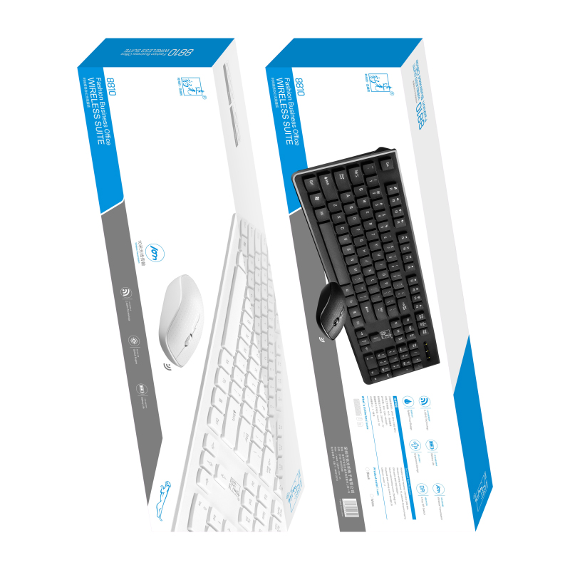 wireless business office keyboard and mouse set ergonomic mute computer keyboard and mouse set 2.4G wireless mouse 1600PDI