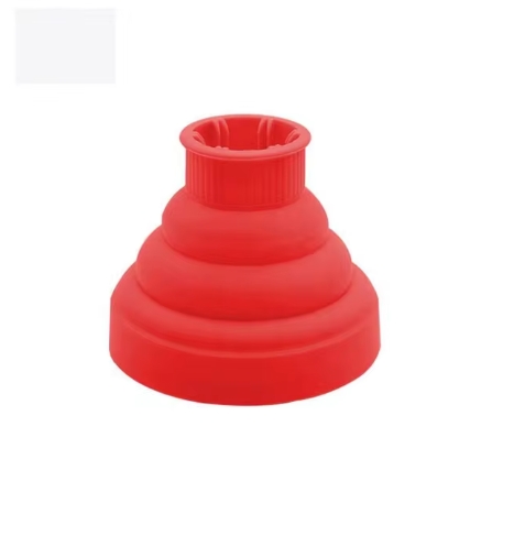 Difusor de secador de pelo de silicona, cubierta de herramienta de salón, resistente a la temperatura ajustable, secador de pelo de secado por dispersión, Universal escalable: Marfíl