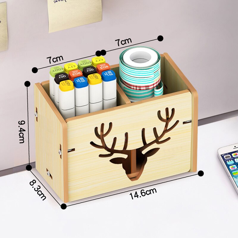 Desktop Storage Pen Holder Cute Storage Box Studen... – Vicedeal