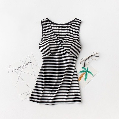 sleeveless maternity clothes nursing breastfeeding tops nursing tank tops vest for pregnant women maternity camis: color1 / XXL