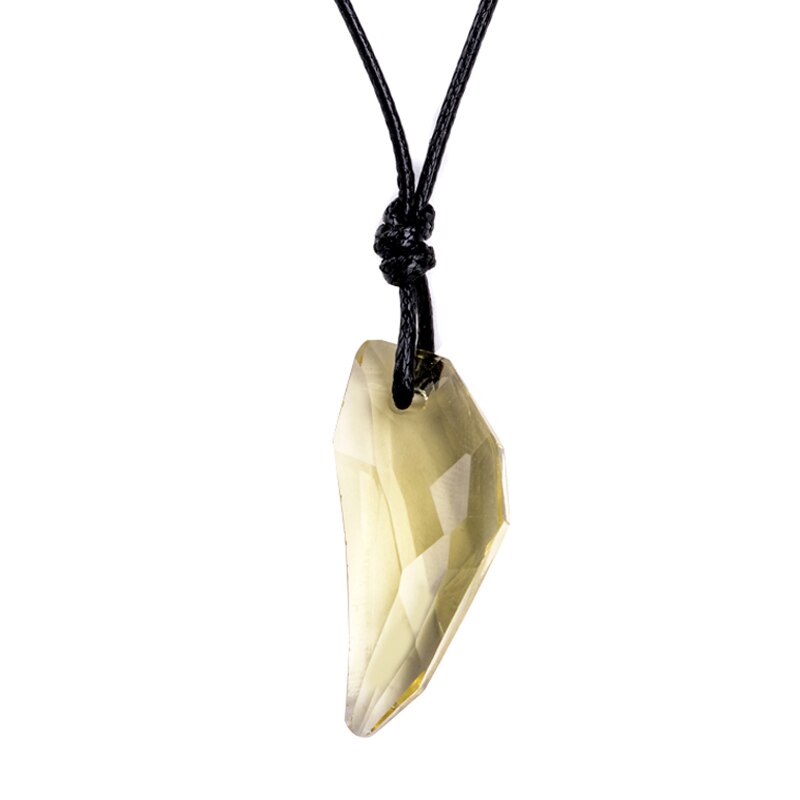 Men Antique Crystal Stark Wolf Fang Tooth Pendant Necklace Vintage Wolf Tooth Dragon Rhinestone Pendant Necklace jewellery