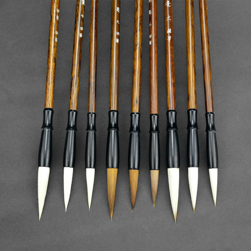 Chinese Traditional Calligraphy Brush Pen Set Regular Script Writing Brush Watercolor Landscape Painting Calligraphy Tinta China