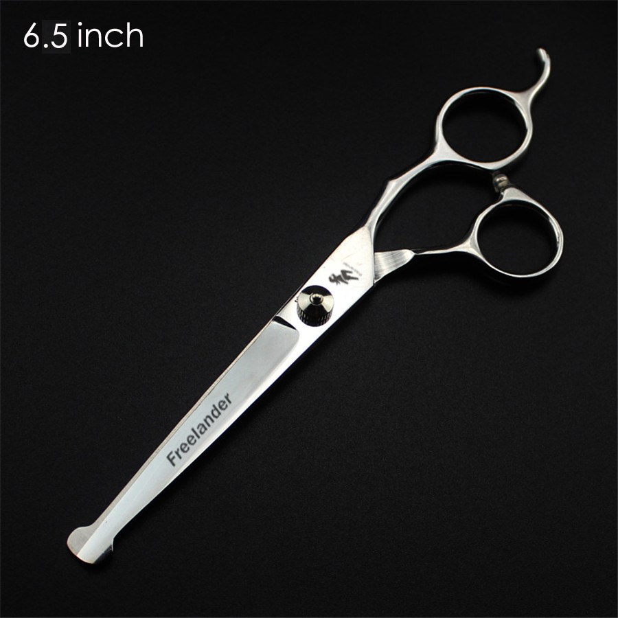 1pc 4/5/6.5 inch Pet Grooming Scissors Round Tip Safety Dog Shears Hair Cutting Thinning Scissors: 6.5 inch