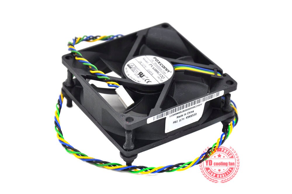 FOXCONN 8025 8CM 4lines FOR Lenovo PVA080G12Q 12V 0.65A 45K6530 cooling fan