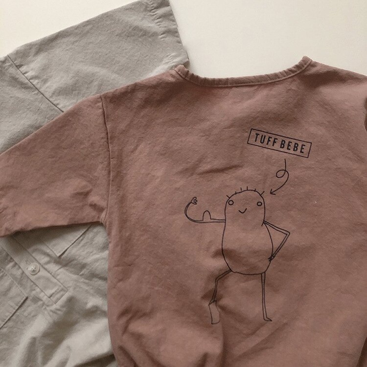 Autumn Baby Bodysuit Boys And Girls Long Sleeve Cartoon Print One-piece Jumpsuits Baby Girl Clothes 0-24M