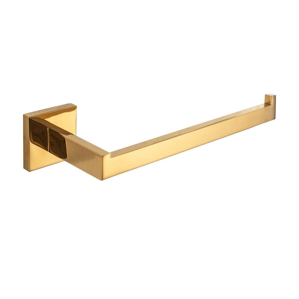 Gold Polish Bathroom Accessories Set Stainless Steel Towel Bar Towel Ring Hook ,Wall-mounted Bathroom Accessories Set: towel ring