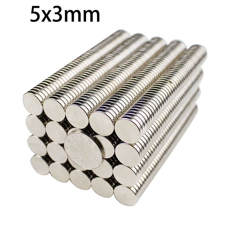 10/50pcs "5mm x 3mm Round Magnets - Strong Small Disc Magnets for DIY, Crafts, Jewelry Making