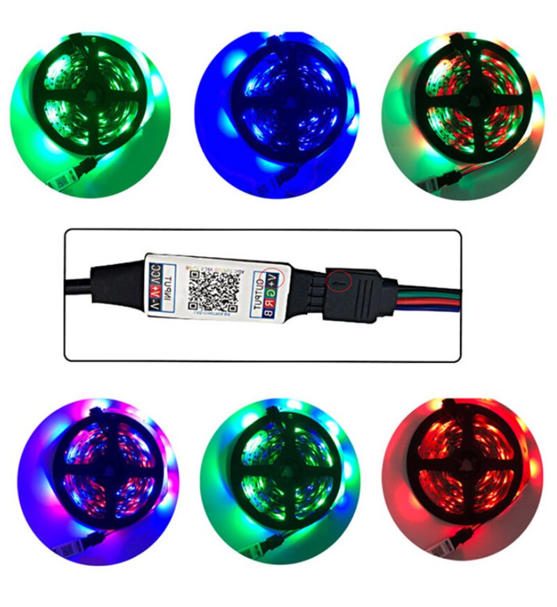 Mini RGB Bluetooth Controller USB 5V 12V 24V Music Bluetooth LED Controller Light Strip Controller For RGB LED Strip