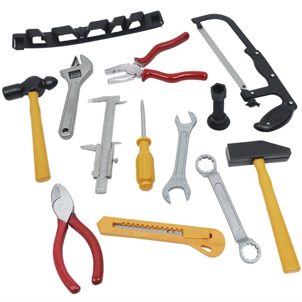14 Pieces Of Children'S Simulation Repair Tools Toys Play House Family Power Supply Maintenance Disassembly Tools Toy Set: Default Title