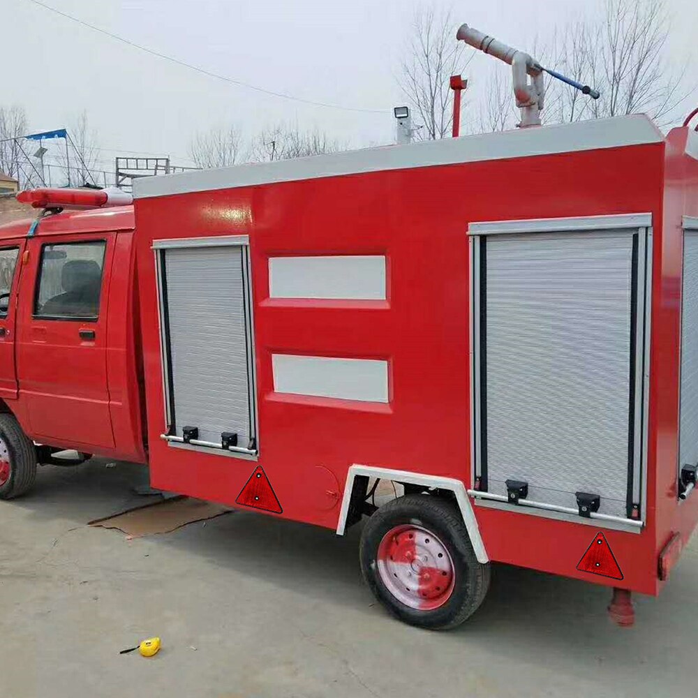 Triangle Warning Reflector Alerts Safety Plate Rear Light Trailer Fire Truck Car Light Reflector for Trailer Truck Bus