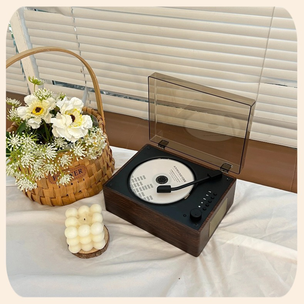 Tragbare Retro CD-Player Wiederaufladbare Zwei-weg Bluetooth 5,0 Drahtlose Lautsprecher Unterstützung CD USB 3,5mm AUX CD musik-Player