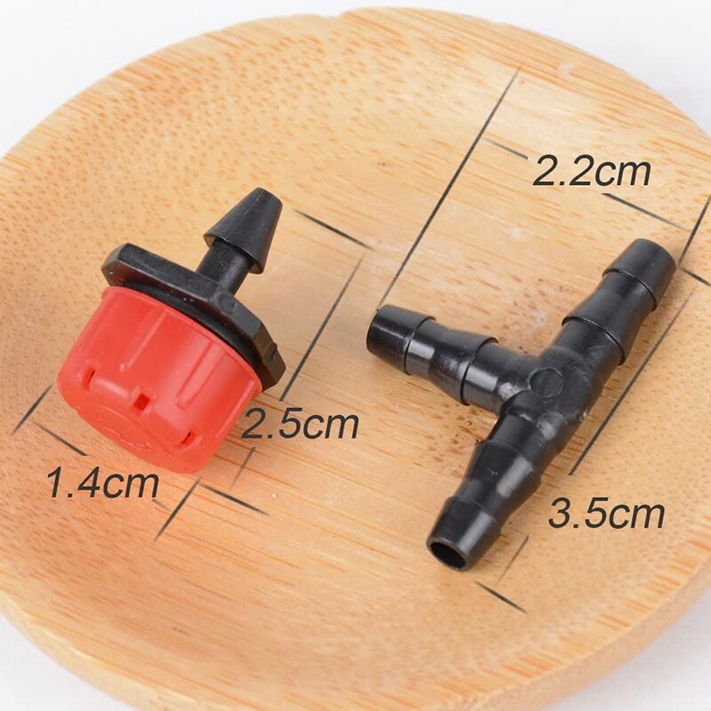 200 Adjustable Irrigation Drippers with Drip Irrigation Kit for Garden Watering Fitting