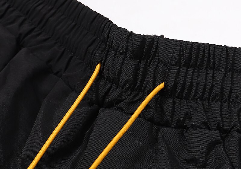 Short en RHUDE noir pour hommes et femmes, culotte de meilleure avec impression de pneu