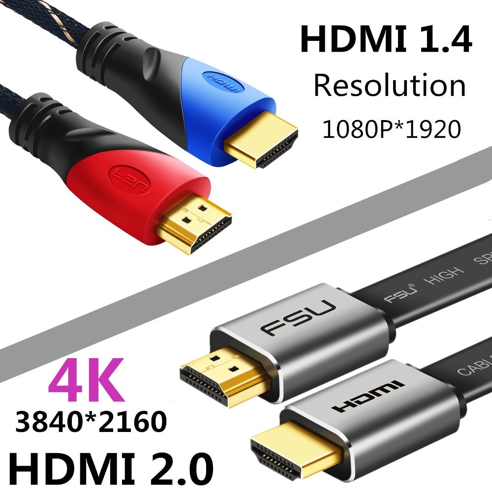 HDMI-compatible 2.0 4K 60Hz HDMI to HDMI Cable Splitter Switch Box 1080P Video Audio Cabo Cable for PS3 4 HDTV Projector