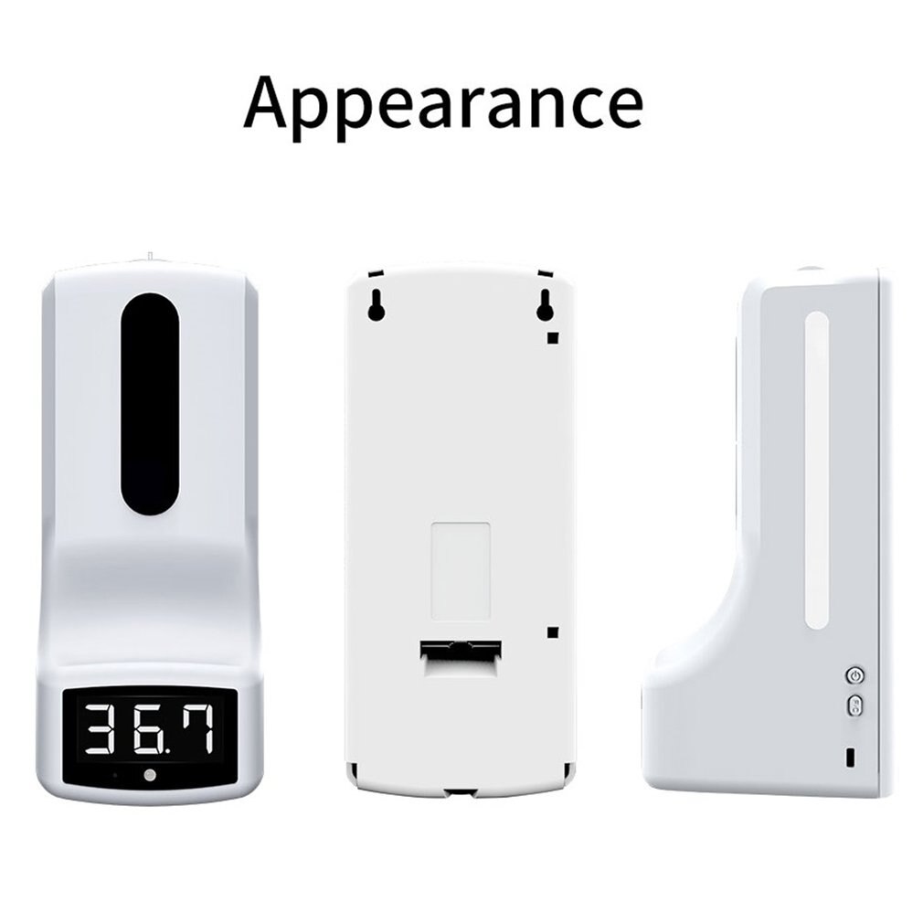 Non-Contact Wall-Mounted Digital Infrared Thermometer with 160cm Tripod Stand K9 1000ml Automatic Sensor Soap Dispenser