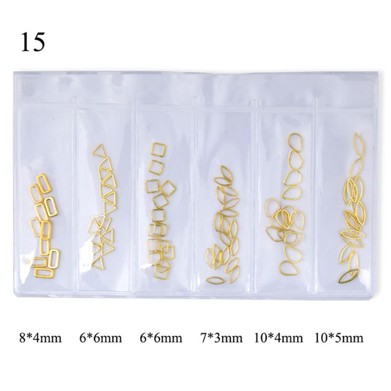 10g gyllene skal moon star nail art metall 3d mix ram smycken fyllning uv harts epoxiform gör fyllning för gör-det-själv smycken: 15