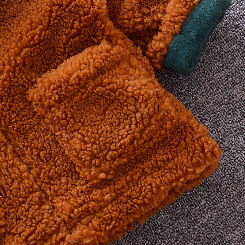 IENENS Capretti Delle Ragazze Dei Ragazzi Giacca Vestiti Caldi di Inverno Abbigliamento Per Bambini Con Cappuccio Cappotti Magliette E Camicette di Lana Giubbotti Cappotto Del Bambino Parka Della Tuta Sportiva