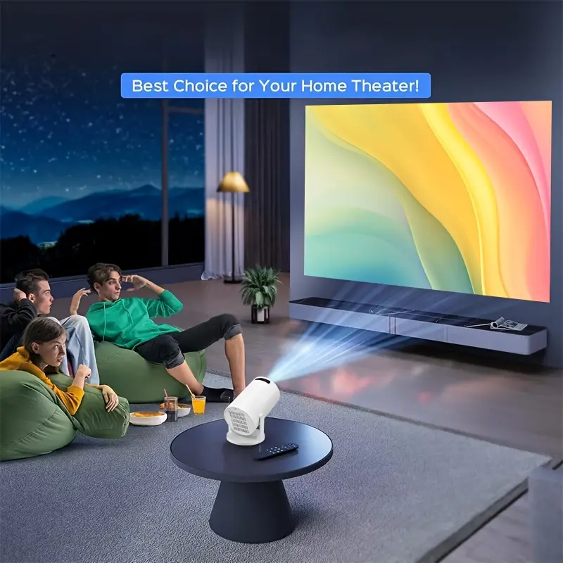 Compact USB-Powered Mini Projector - Hd 1080P, Indoor/Outdoor Movie & Video Display, Desktop  Home Theater Compatible