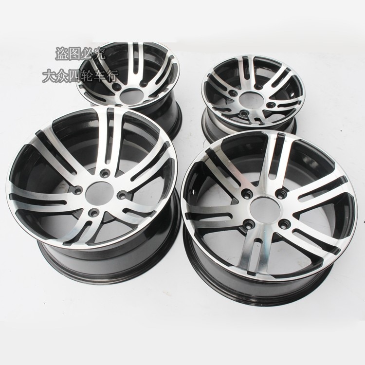 DIY Self-Made Four-Wheel Bull ATV Aluminum Wheel Karting Parts 10 12 14-Inch Aluminum Alloy Wheel Ring