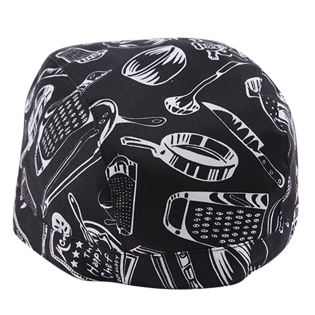 Classic Chefs Skull Cap Chef Hat Catering Do Tie Chef Cap