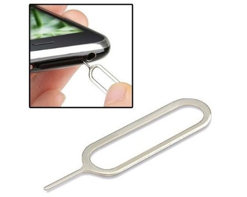 500pcs Universal Metal Sim Card Eject Pin Key Tool Needle SIM card Tray Holder eject pin for Iphone Xiaomi Samsung