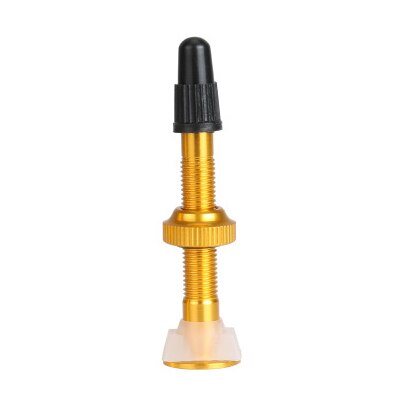 1 Pcs 52 Mm Fiets Tubeless Ventiel Voor Mtb Road Bike Presta Valve Aluminium Legering Fiets Tubeless Band fv Klep: gold