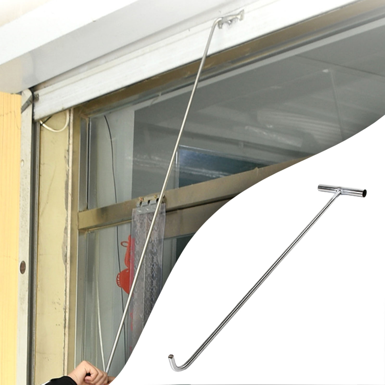 Puthaak Gereedschap Veelzijdige Lifter Riool Staal Duurzaam Goed Deksel Haak Open Putdeksel Rollende Deuren Lifting Utility Tool