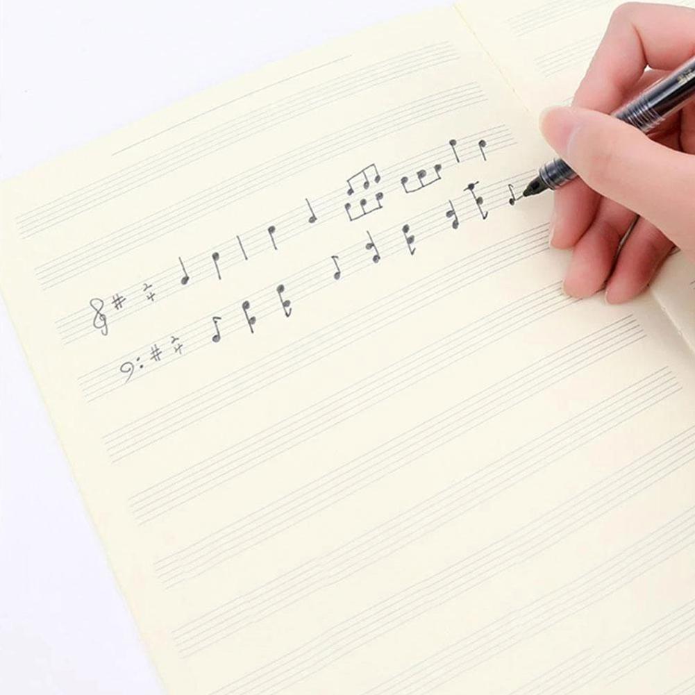 1Pcs Student Music Score Practice Notebook Violin Piano Guitar 18 Pages Stave Book Music Exercise Book