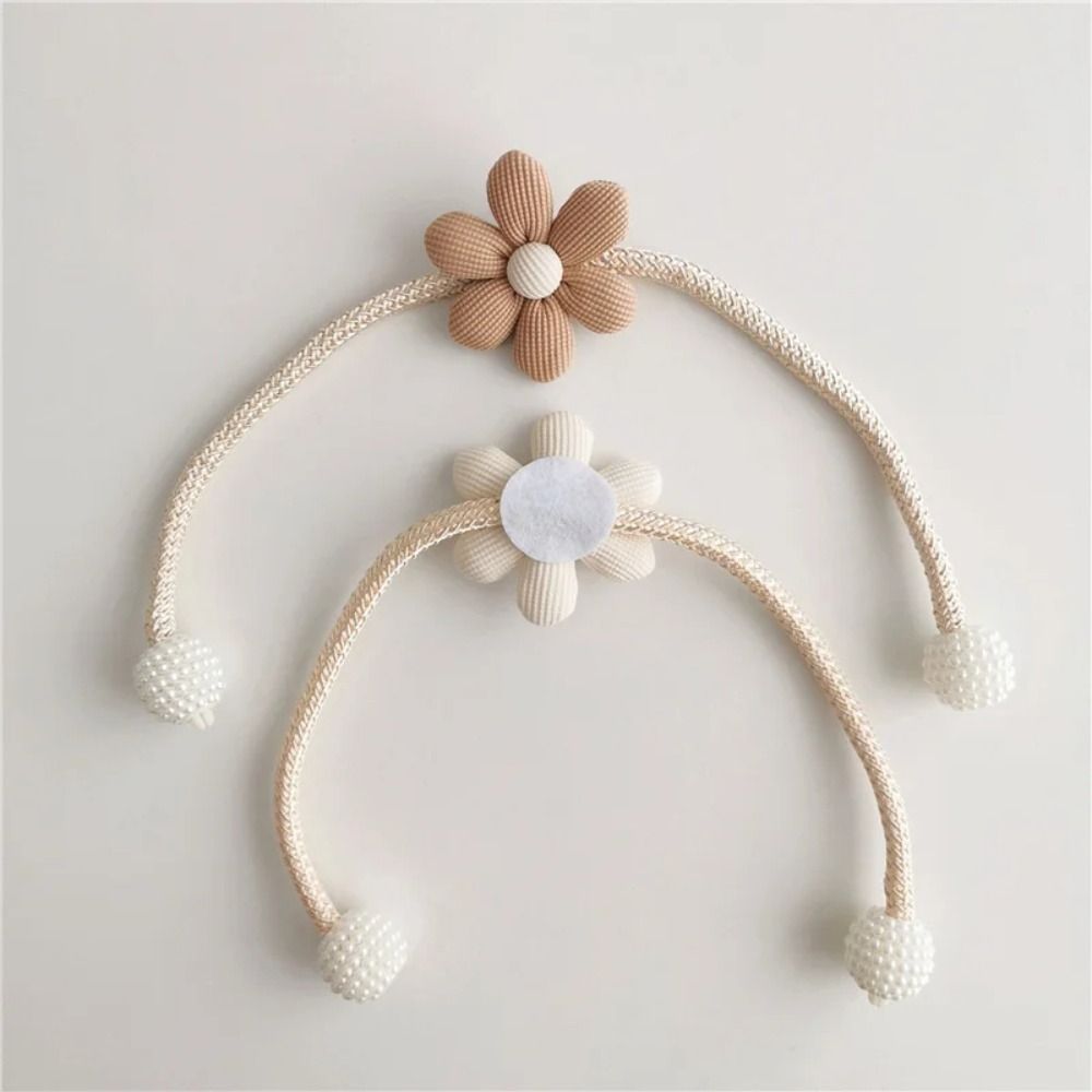 Embrasse magnétique en forme de fleur pour rideau, 1 pièce, joli support pour chambre d'enfant