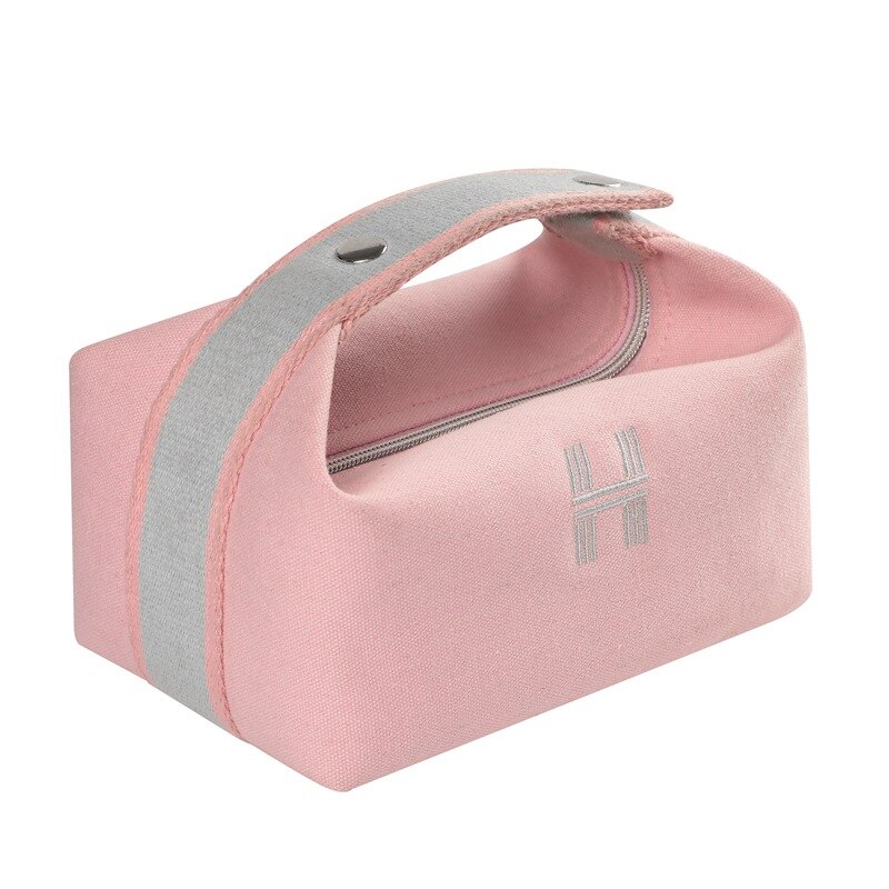 Eenvoudige Waterdichte Canvas Make Pouch Mode Cosmetische Tas Vrouwen Make-Up Organizer Toilettas Reizen Cosmetica Tas