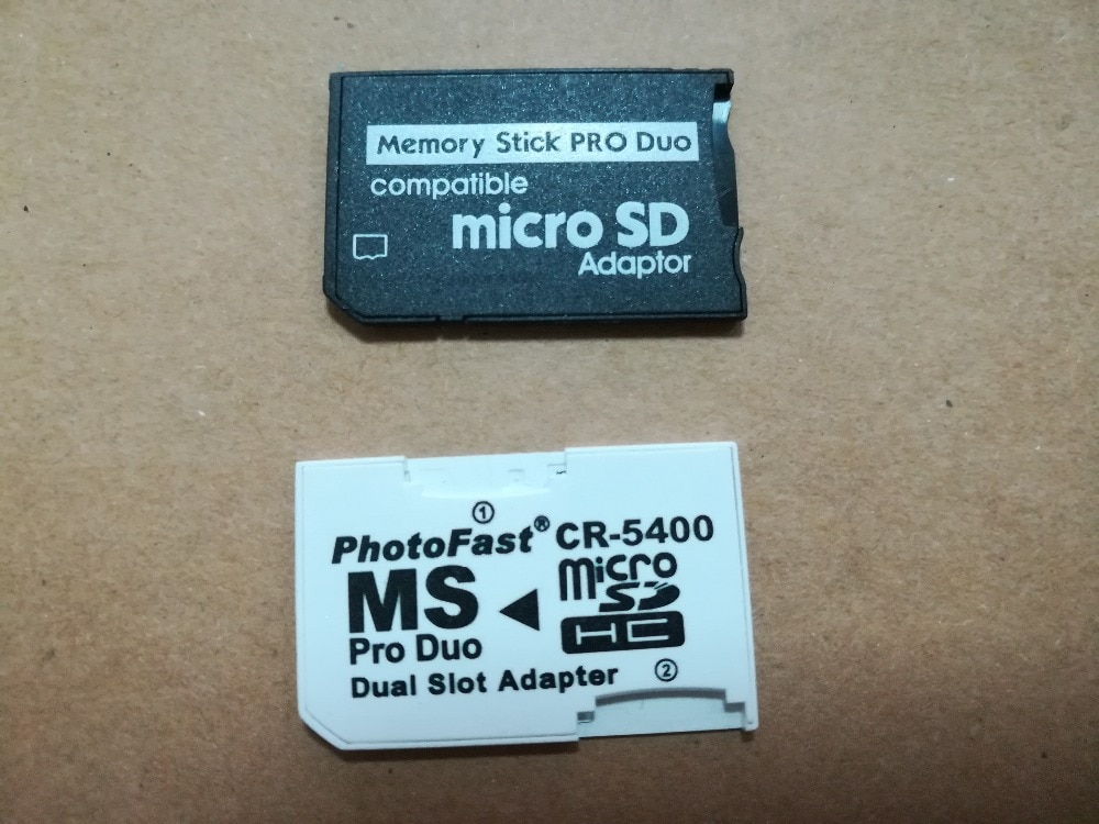 Dual Micro SD TF card slot om Geheugenstick MS Pro Duo Adapter CR-5400 CR5400