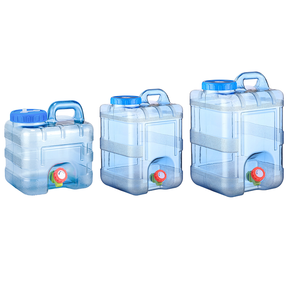 5/8/10//12/15L Portable Water Bucket Driving Pure Water Tank Container with Faucet for Outdoor Camping Cooking Picnic Hiking