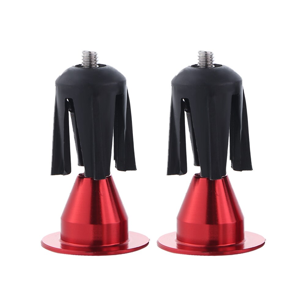 Bouchons de guidon de vélo en alliage d'aluminium, 2 pièces, poignées de bicyclette, accessoires de vélo vtt: red
