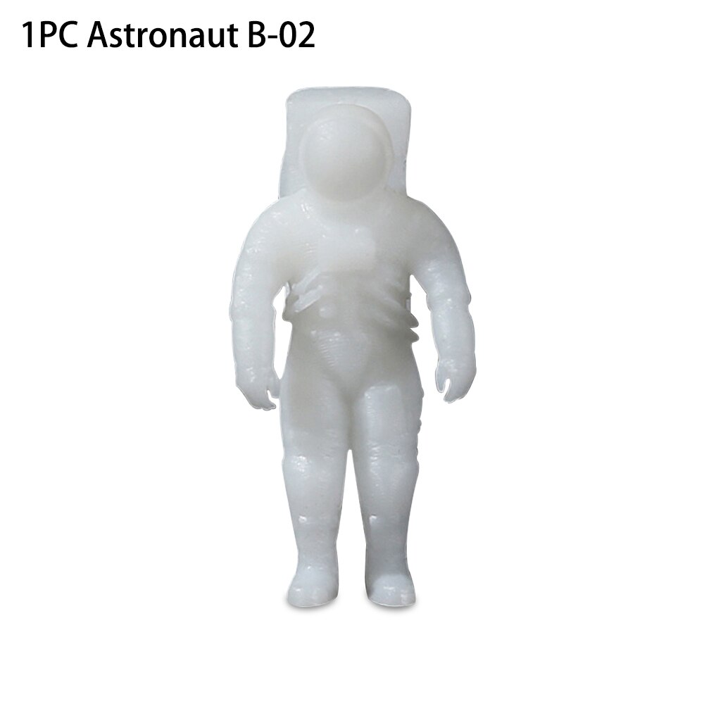 1PC 3D Mini Planet Astronaut Filling Molds Materials Micro Landscape DIY Craft UV Epoxy Resin Mould Jewelry Tool: 1PC B-02