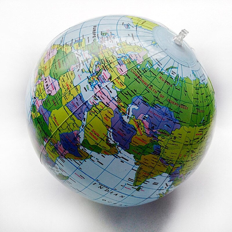 16-inch Inflatable Globe English Environmental Protection Pvc Globe Geography Teaching Supplies Toy