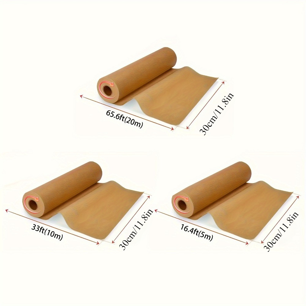 Hojas de papel pergamino para hornear, revestimientos antiadherentes precortados para horno, freidora de aire, estera para asar, pan al vapor, galletas, 5/8/10/20m