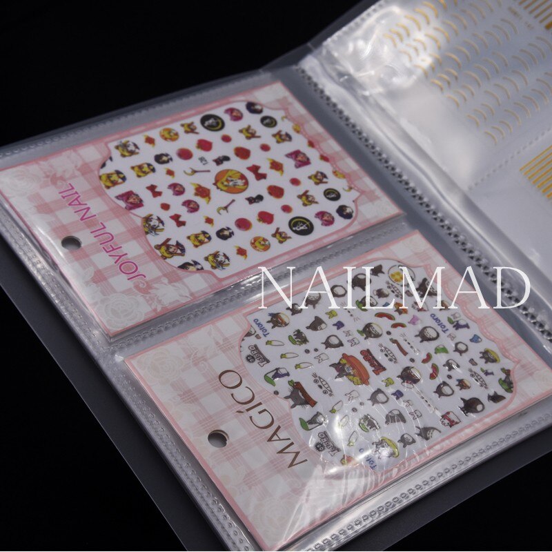 80 Slots Nail Art Sticker Houder Nail Water Decals Lege Opslag Houder Manicure Nail Art Gereedschap