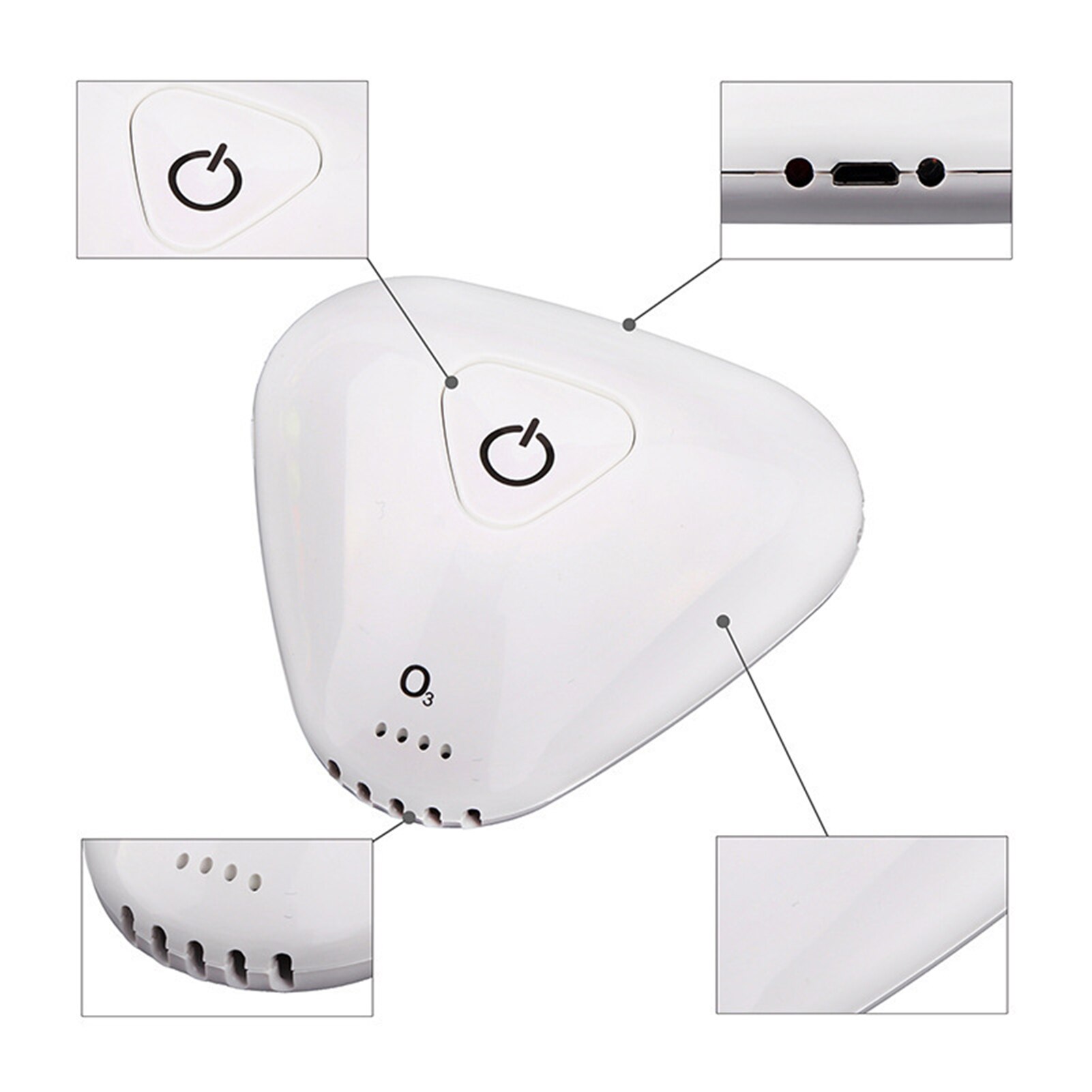 Mini Ozon Generator Tragbare Auto Luft Reinigung Deodorizer USB Aufladbare O3 Luftreiniger Geruch Eliminator