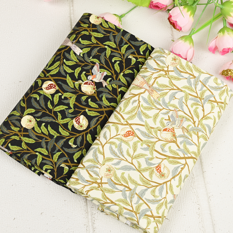 Bomullslerret william morris-stoff bomull digitaltrykk klassisk blomstertrykk håndlaget håndverk forsyninger