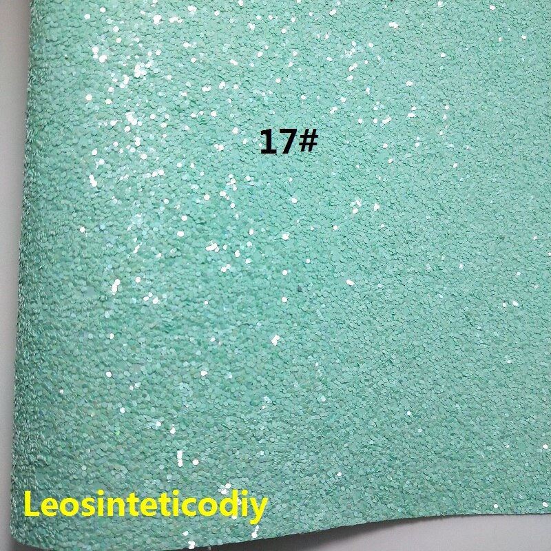 1pc 21 x 29cm syntetiskt läder, cuero sintetico chunky glitter konstläder för att göra rosetter tillbehör  t109: 17