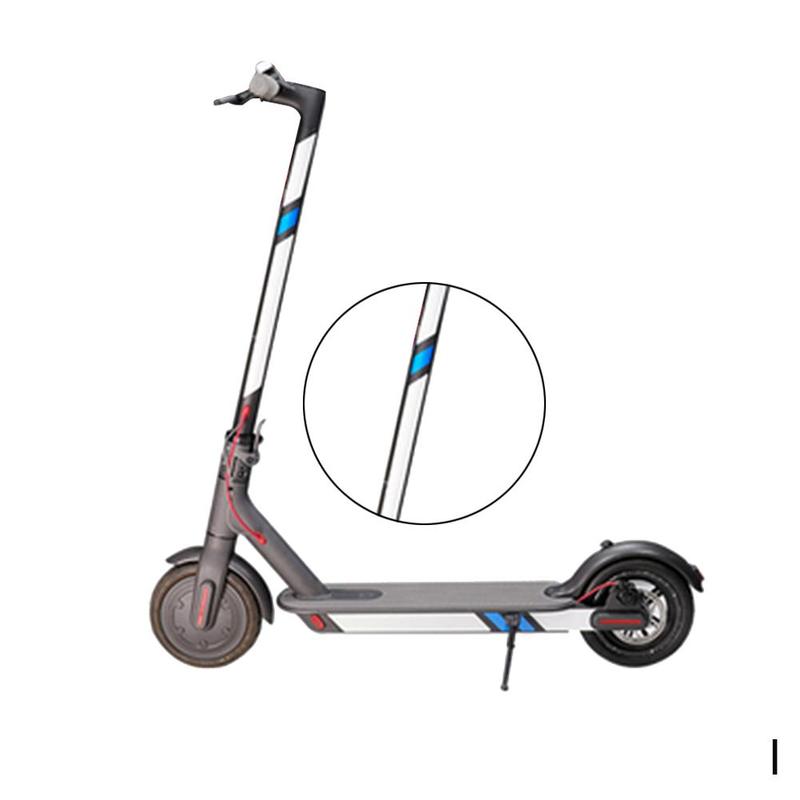 Reflekterende styling klistremerker sikkerhets rullebrett advarsel stripe elektrisk scooter deler til xiaomi mijia  m365 scooter reflekterende