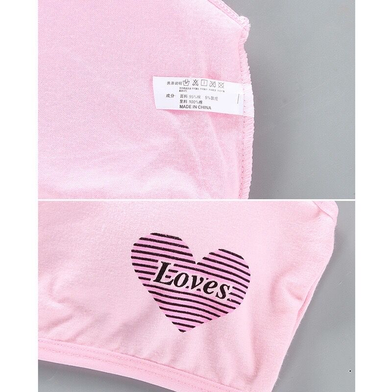 Reggiseno da allenamento per ragazze 2 pezzi per 8-16 anni reggiseno per ragazze in cotone traspirante per adolescenti